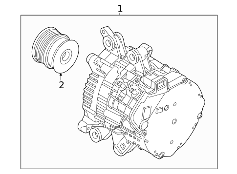 Alternator for 2023 Volvo XC90 #1