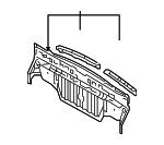 5830730754 - Body: Panel Below Lid for Lexus: GS300, GS350, GS430, GS450h, GS460 Image