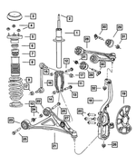 4895743AC - Front Suspension &amp; Drive: Suspension Shock Absorber for Mopar Image