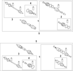 495L3N7360 - : Inner Cv Joint for Hyundai: Tucson Image