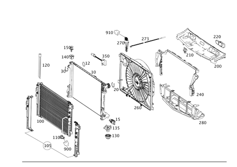 Cooler, Mount and Cover for 2008 Mercedes-Benz C350 #0
