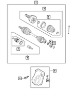 68440314AA - : Stub Shaft Shaft Kit, Right for Mopar Image