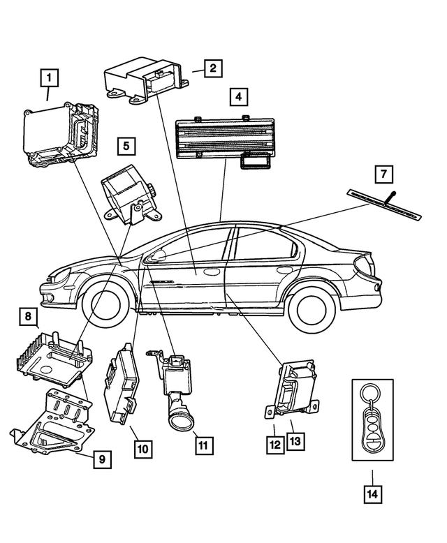 5012164AA - Electrical: Security Alarm Module for Mopar Image image