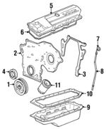 3517831 - Engine: Timing Cover for Cadillac: 60 Special, Allante, DeVille, Eldorado, Fleetwood, Seville Image