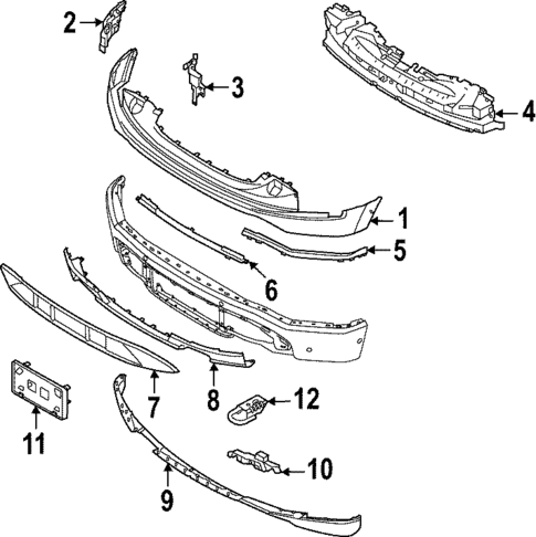 Bumper & Components - Front for 2022 Ford F-150 Lightning #2