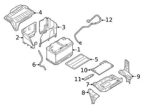 Battery for 2019 INFINITI QX30 #0