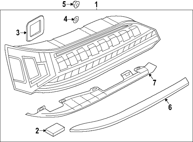 4M0945075C - Electrical: Tail Lamp Assembly for Audi Image
