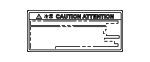 861C862010 - Body: Caution Label for Toyota: Mirai Image