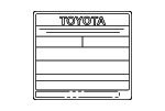 G913162030 - : Emission Label for Toyota: Mirai Image