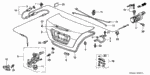 74871SDAA20ZZ - Body/Air Conditioning: SPRING, R. TRUNK OPENER for Honda Image