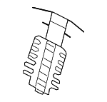 1K0881705AF - Body: Lumbar Support for Volkswagen: GTI, Jetta, Passat, Rabbit Image