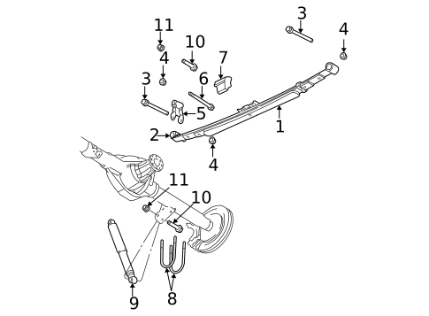 Rear Suspension for 2004 Dodge Ram 2500 #2