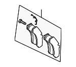 68065743AB - Brakes: Brake Pads for Dodge: Sprinter 2500, Sprinter 3500 Image