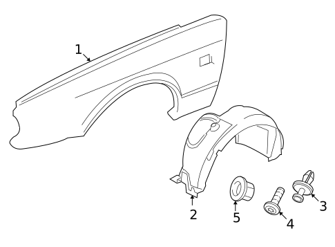 Fender & Components for 2007 Jaguar Super V8 #0