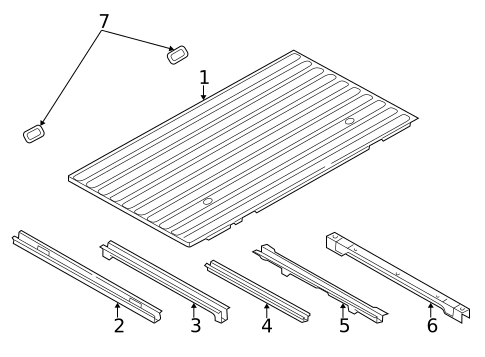 Floor - Pick UP Box for 2005 Dodge Ram 1500 #0