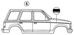 F3TZ7842604AB - Body: Stripe Tape for Ford: Explorer Image