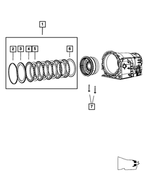 52107983AA - NAG1; W5J400 - W5A330; 5-Speed; Automatic Transmission: Snap Ring for Mopar Image