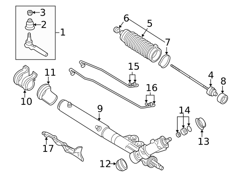Steering Gear & Linkage for 2000 Pontiac Bonneville #0