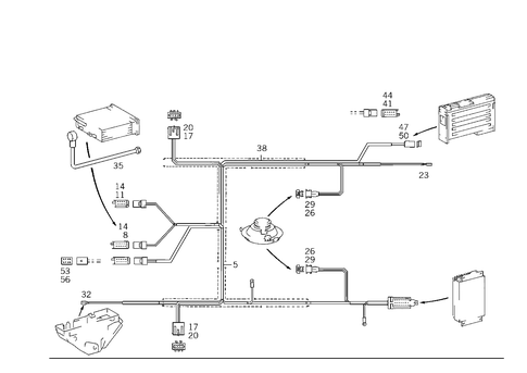 Cable Harness for Radio, Loudspeaker and CD-Player for 1999 Mercedes-Benz CLK430 #0