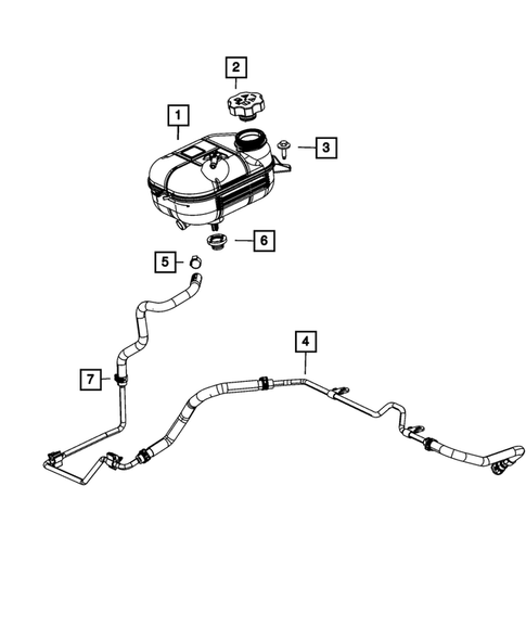 Engine Coolant Reservoir (Bottle) for 2013 Dodge Dart #0