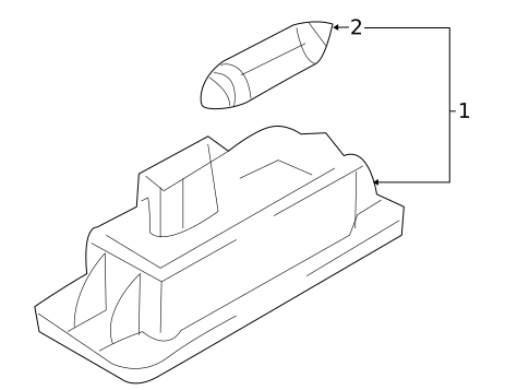 License Lamps for 2013 Audi A5 Quattro #0
