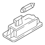4H0943022 - : License Lamp for Audi: A3, A3 Quattro, A5, A5 Quattro, A8 Quattro, Q7, RS5, S5, S8 Image