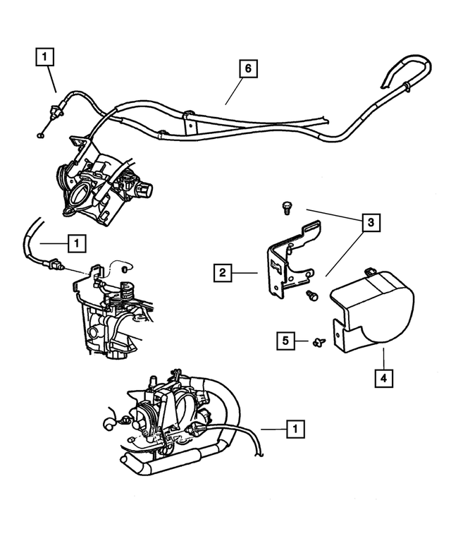 4591669AB - Fuel: Throttle Control Cable for Mopar Image