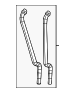 68565833AA - : HVAC Heater Hose Outlet Tube for Jeep: Grand Wagoneer, Grand Wagoneer L, Wagoneer, Wagoneer L Image