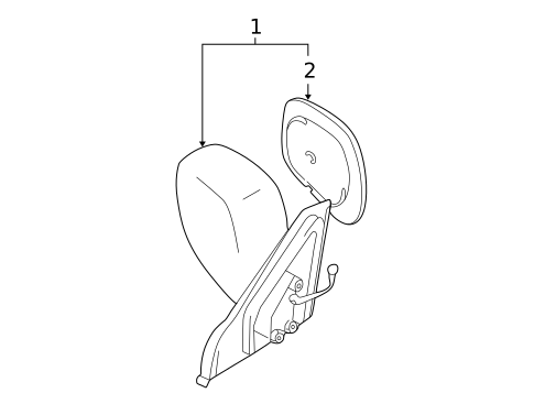 Outside Mirrors for 2006 Suzuki XL-7 #0