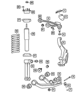 52109986AH - Front Suspension: Lower Control Arm, Right for Mopar Image