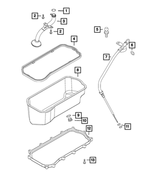 68101928AA - : Engine Oil Pan Frame for Ram: ProMaster 1500, ProMaster 2500, ProMaster 3500 Image