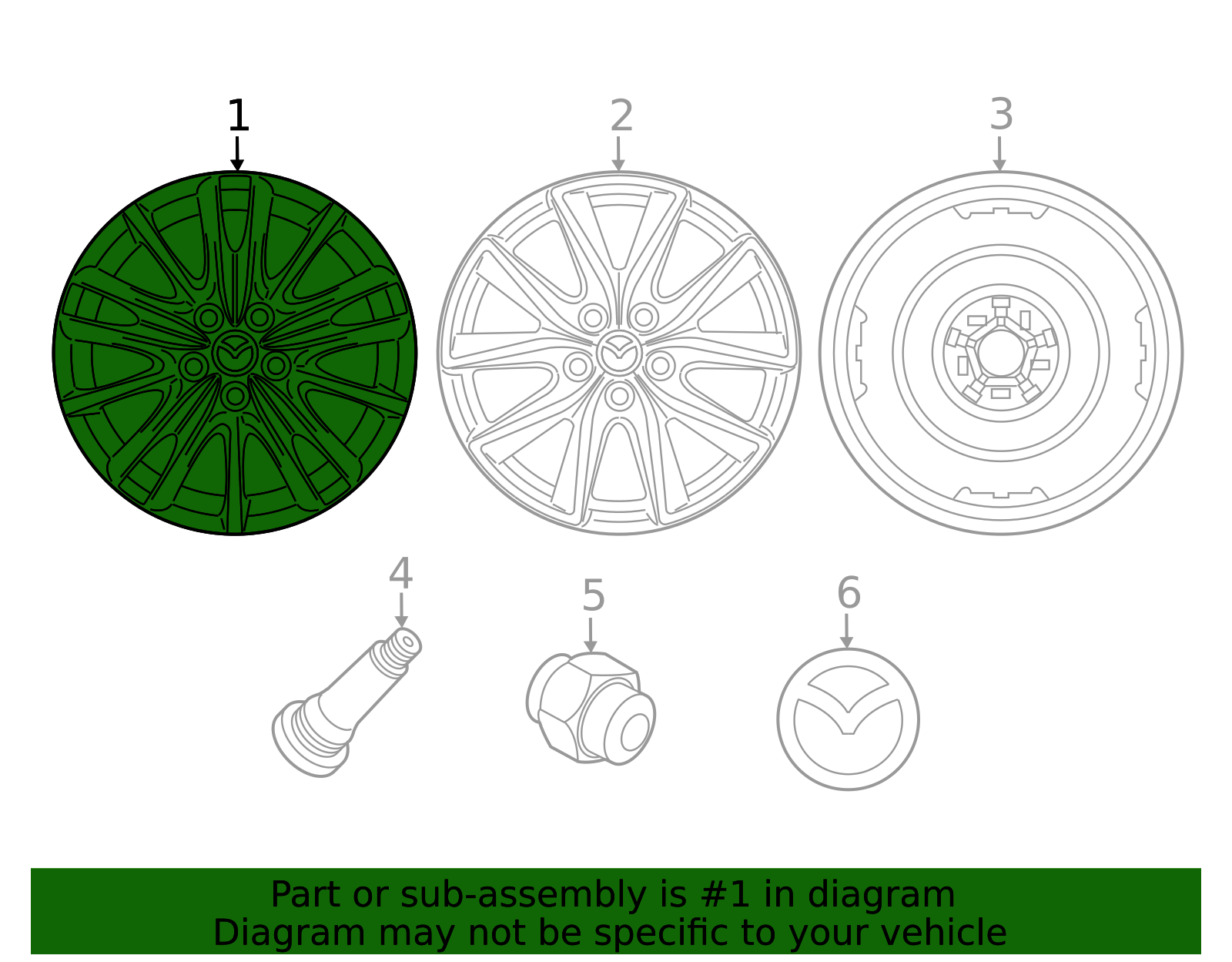 9965-F2-7070 - Wheel, Alloy - 2023-2025 Mazda CX-50 | Mazda Swag
