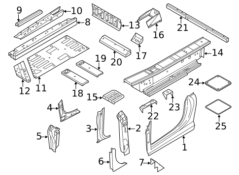 Floor & Rails for 2011 Audi R8 #0