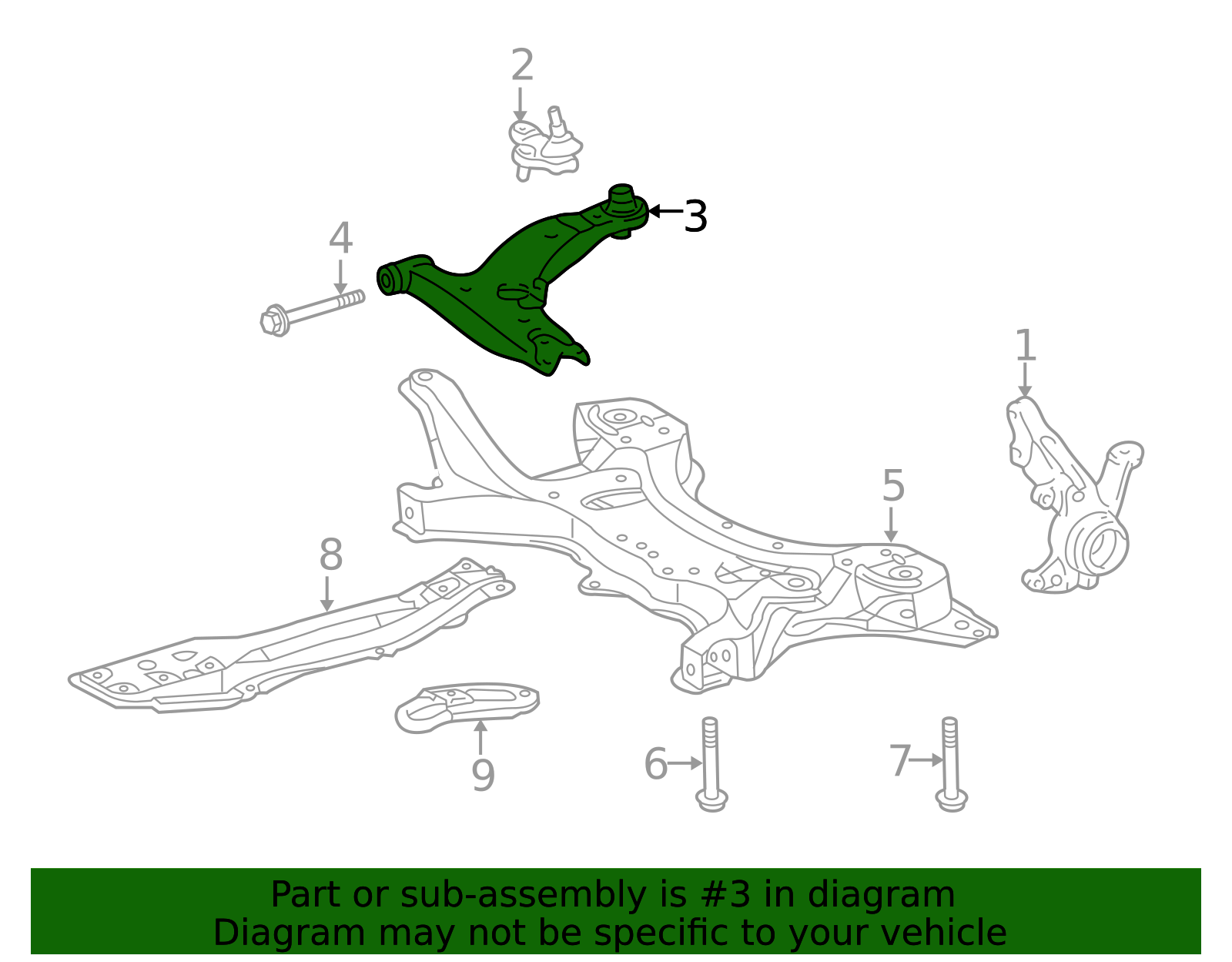 2014-2019 Toyota Corolla Lower Control Arm 48069-02301 | OEM Parts Online