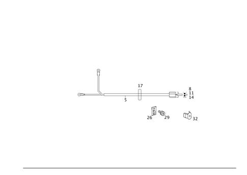 Piping Heated Rear Window Pane for 1990 Mercedes-Benz 300SL #0