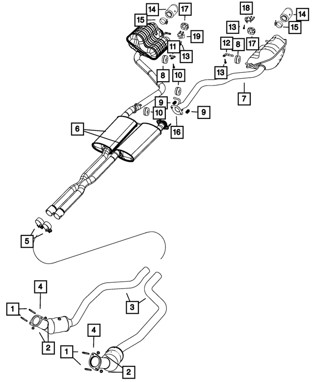 68307473AA - : Exhaust Bracket, Left for Chrysler: 300 | Dodge: Charger Image