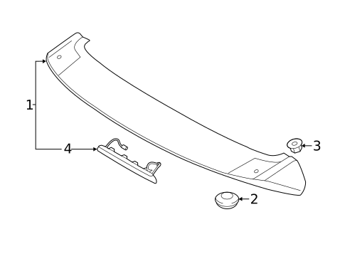 Spoiler for 2017 Hyundai Santa Fe #0
