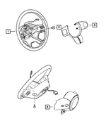 1TV20DK7AA - : Steering Wheel Back Cover for Mopar Image