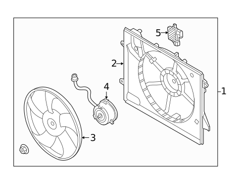 Cooling Fan for 2017 Hyundai Sonata #0