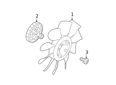 Cooling Fan, Clutch & Motor for 2010 Ford F-350 Super Duty #0