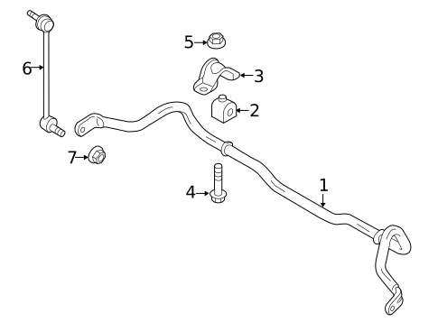 Stabilizer Bar & Components for 2014 Ford Transit Connect #0