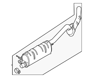 LC3Z5230K - Exhaust: Rear Muffler for Ford Image