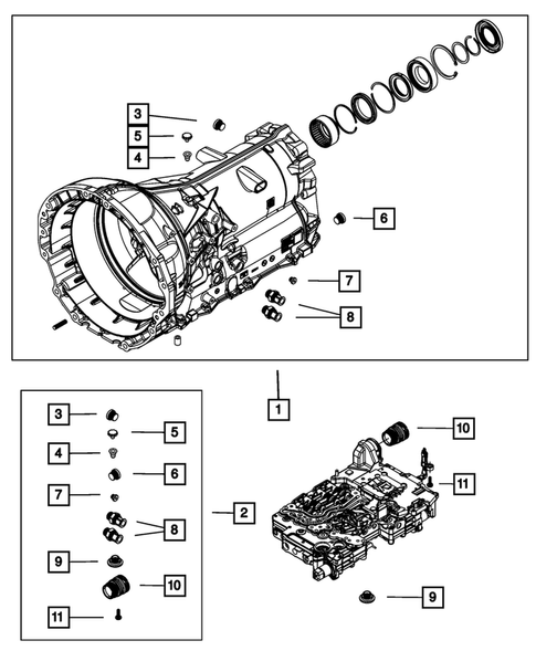 Case, Extension, Oil Pan, and Indicator (Dipstick) for 2019 Jeep Grand Cherokee #0