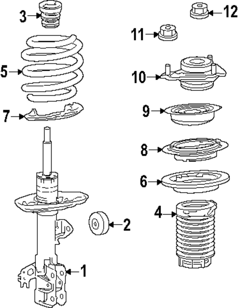 Struts & Components for 2025 Toyota Crown Signia #0