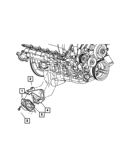 Engine Mounting for 2006 Dodge Ram 3500 #0
