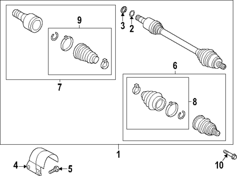 Drive Axles for 2022 Volkswagen Arteon #1