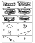 5064042AD - Instrument Panel and Radios and Consoles: Am/fm/cassette With Cd Radio for Mopar Image