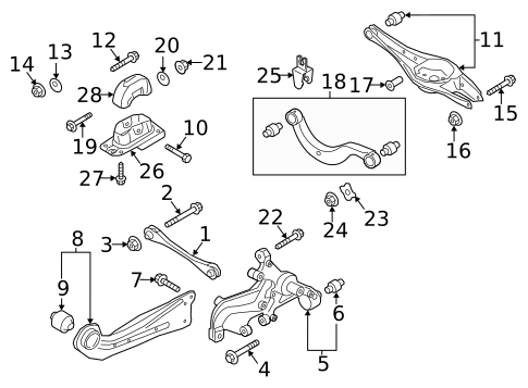 Rear Suspension for 2015 Volkswagen Golf #6