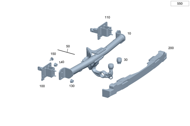 223540732664 - Frame/Trailer Coupling: Electrical Wiring Harness for Mercedes-Benz Image image