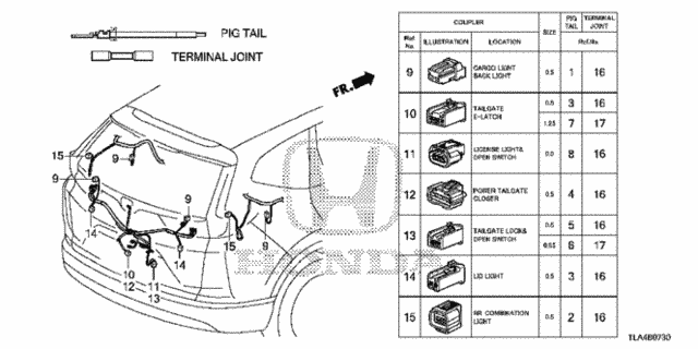 Electrical Connectors (RR.) for 2020 Honda CR-V #0